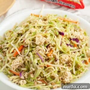 Bowl of broccoli slaw.