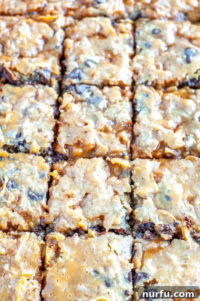 Pumpkin layer bars cut in squares
