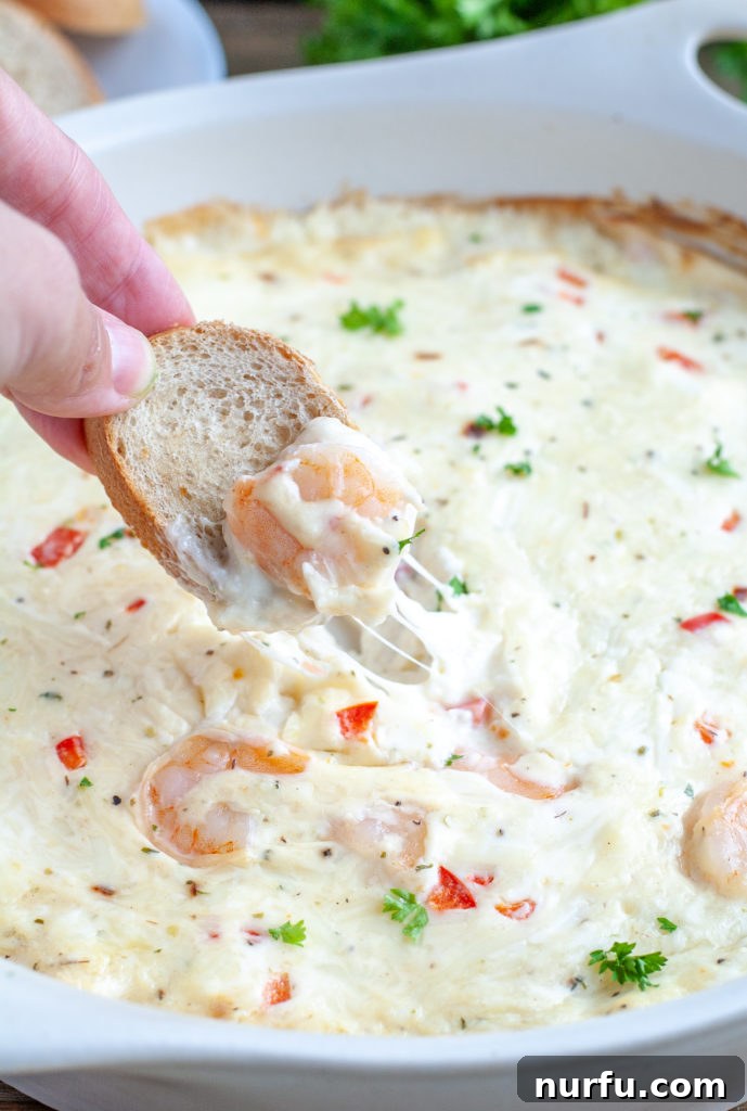 Shrimp Dip on toast