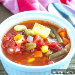 Effortless Instant Pot Vegetable Feast 2 Bowl of vegetable soup.