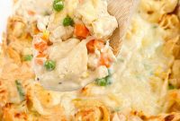 Hearty Chicken Tortellini Bake