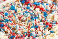 Patriotic Red, White & Blue Popcorn Snack Mix Recipe