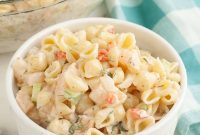 Chilled Shrimp Pasta Salad with Lemon Garlic Dressing Recipe