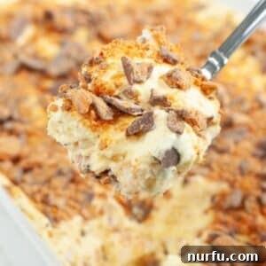 Irresistible Butterfinger Dessert Recipes for Chocolate Lovers 7 Spoon with Butterfinger dessert.