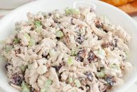 Cranberry Chicken Salad Recipe with Crunchy Pecans