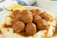 Classic Mississippi Meatballs with Tangy Pepperoncini Sauce